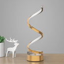 Infinity Spiral LED Table Lamp, Dimmable Bedside Lamp with Touch Control