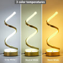 Infinity Spiral LED Table Lamp, Dimmable Bedside Lamp with Touch Control