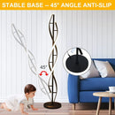 Modern Spiral Floor Lamp, 40W LED Standing Lamp with Remote, Dimmable Light