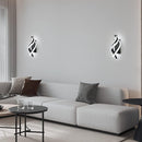 Modern Spiral LED Wall Sconce, 21W 6500K Cool White Indoor Wall Light Decor
