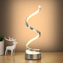 Infinity Spiral LED Table Lamp, Dimmable Bedside Lamp with Touch Control