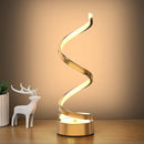 Infinity Spiral LED Table Lamp, Dimmable Bedside Lamp with Touch Control