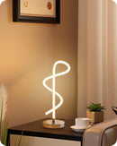 Modern LED Table Lamp, 3 Color Temperatures, Dimmable Spiral Desk Lamp Home