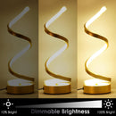Infinity Spiral LED Table Lamp, Dimmable Bedside Lamp with Touch Control