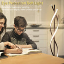 Modern Spiral Floor Lamp, 40W LED Standing Lamp with Remote, Dimmable Light
