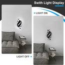 Modern Spiral LED Wall Sconce, 21W 6500K Cool White Indoor Wall Light Decor