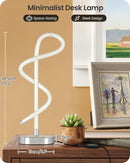 Modern LED Table Lamp, 3 Color Temperatures, Dimmable Spiral Desk Lamp Home
