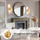 Modern LED Wall Sconce, 12-Inch Spiral Lamp with 3 Color Temperatures, Gold