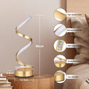Infinity Spiral LED Table Lamp, Dimmable Bedside Lamp with Touch Control